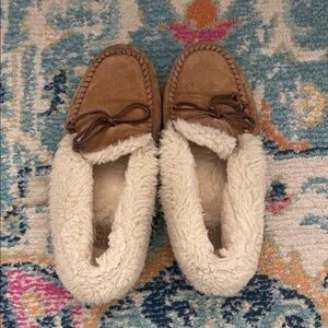UGG Tan and Cream Women's Moccasins